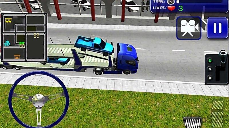 汽车运输车3d游戏下载,汽车运输车3d,驾驶游戏,赛车游戏